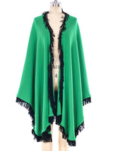 Yves Saint Laurent Fringe Trimmed Shawl Jacket arcadeshops.com