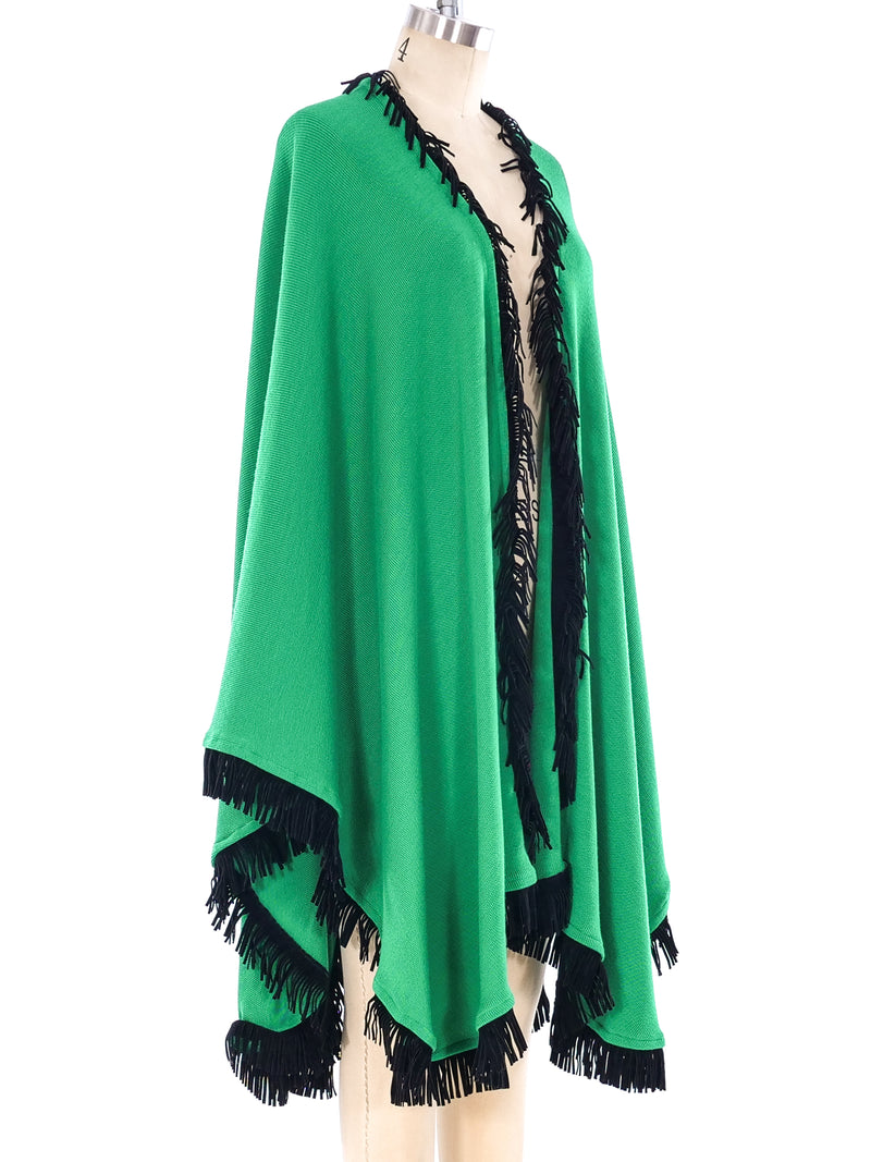 Yves Saint Laurent Fringe Trimmed Shawl Jacket arcadeshops.com