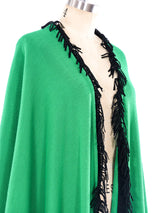 Yves Saint Laurent Fringe Trimmed Shawl Jacket arcadeshops.com