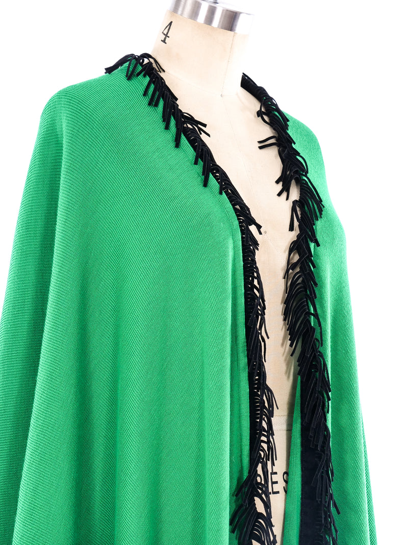 Yves Saint Laurent Fringe Trimmed Shawl Jacket arcadeshops.com