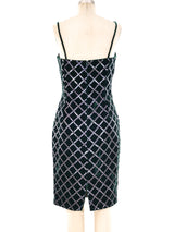 Fendi Sequin Embellished Velvet Mini Dress Dress arcadeshops.com
