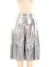 Christian Dior Silver Lurex Shorts Bottom arcadeshops.com