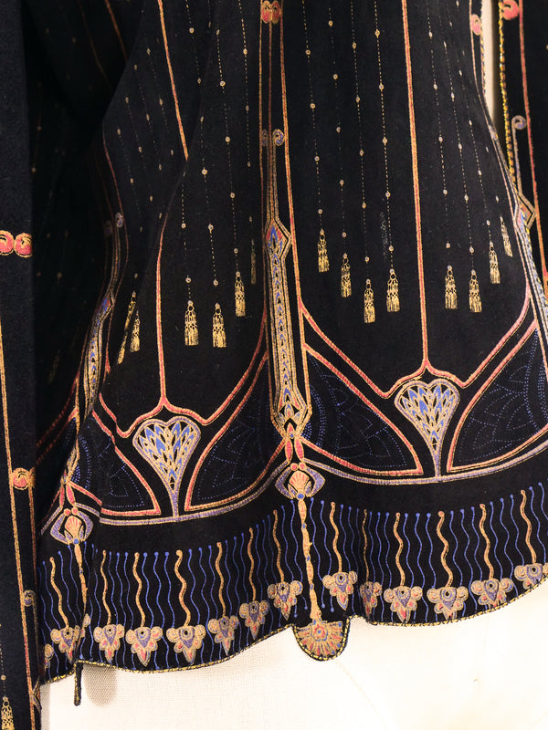 Roberto Cavalli Handpainted Suede Jacket Jacket arcadeshops.com