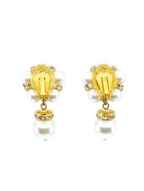 Faux Pearl Flower Earrings Accessory arcadeshops.com