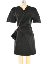 Thierry Mugler Medallion Buckle Wrap Dress Dress arcadeshops.com