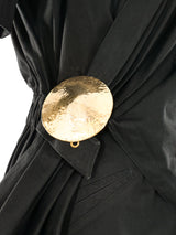 Thierry Mugler Medallion Buckle Wrap Dress Dress arcadeshops.com