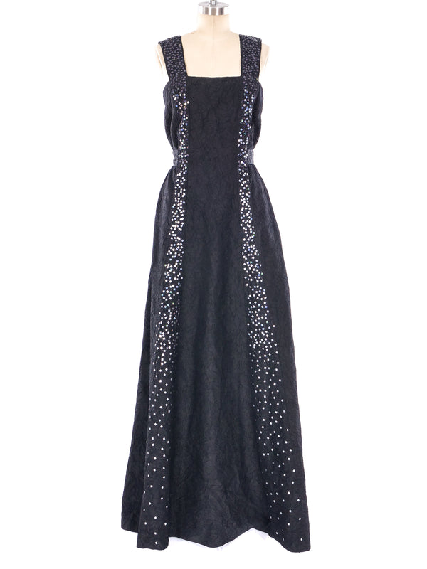 Chanel Sequin Embellished Gown Dress arcadeshops.com