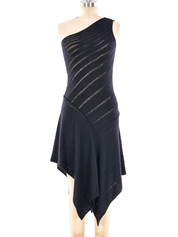Laura Biagiotti One Shoulder Knit Dress Dress arcadeshops.com