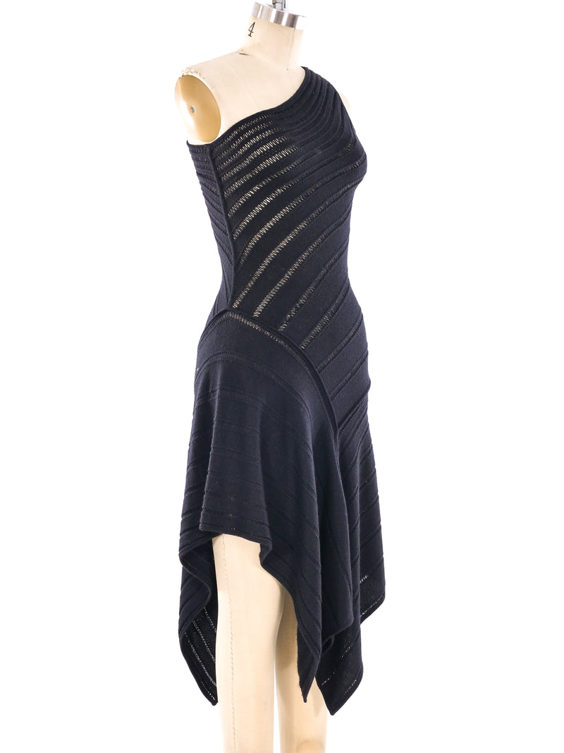 Laura Biagiotti One Shoulder Knit Dress Dress arcadeshops.com