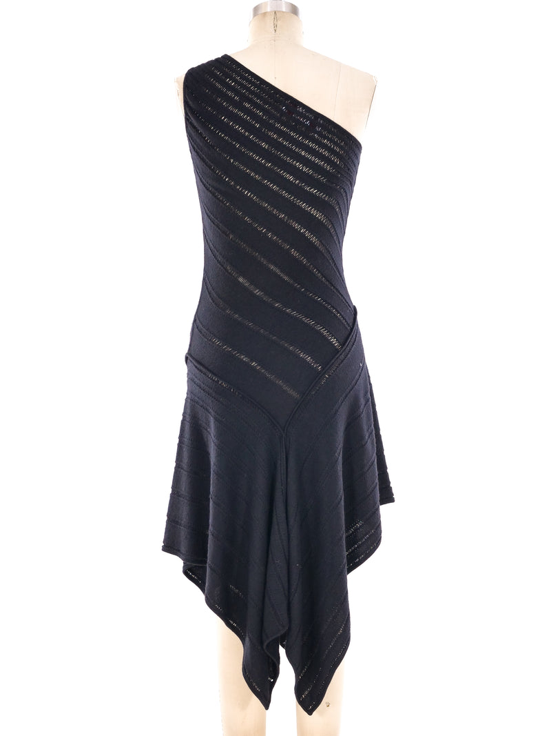 Laura Biagiotti One Shoulder Knit Dress Dress arcadeshops.com