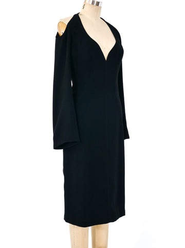 Thierry Mugler Open Shoulder Dress