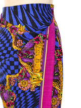 Gianni Versace Optical Baroque Printed Skirt Suit Suit arcadeshops.com