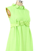 Emma Domb Lime Sleeveless Empire Dress Dress arcadeshops.com