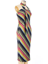 Maison Martin Margiela Rainbow Striped Necktie Dress Dress arcadeshops.com