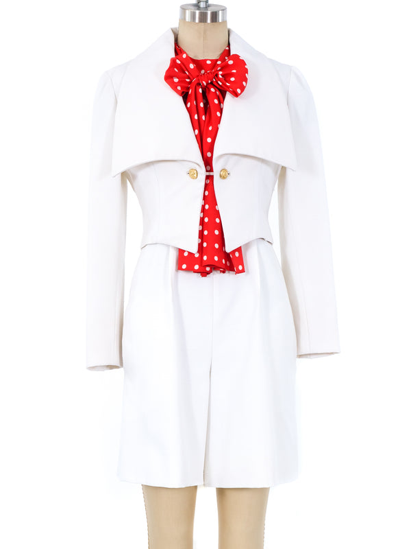 Geoffrey Beene Polka Dot Romper Ensemble Suit arcadeshops.com