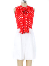 Geoffrey Beene Polka Dot Romper Ensemble Suit arcadeshops.com