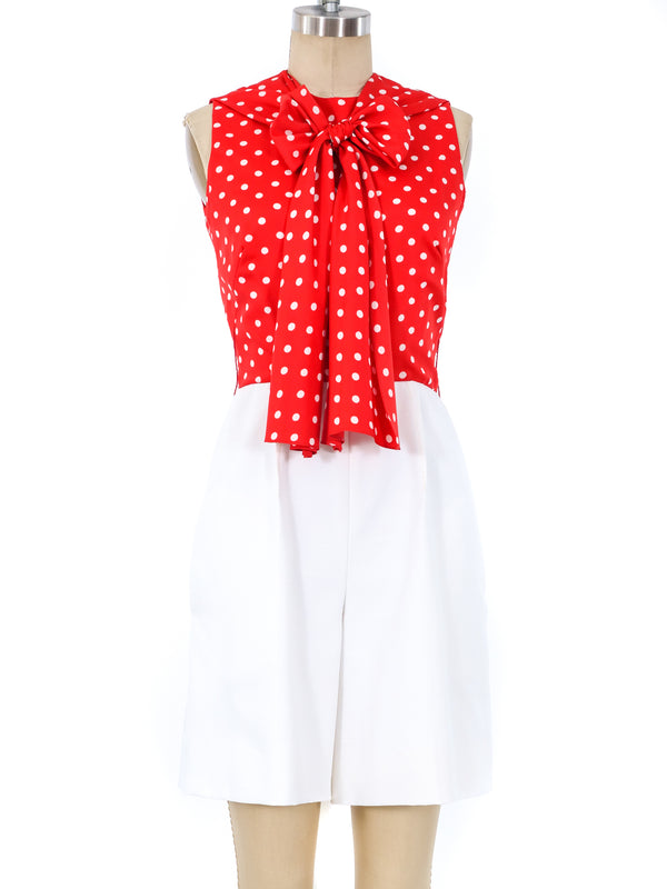 Geoffrey Beene Polka Dot Romper Ensemble Suit arcadeshops.com