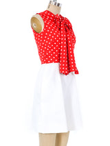 Geoffrey Beene Polka Dot Romper Ensemble Suit arcadeshops.com
