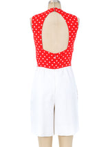 Geoffrey Beene Polka Dot Romper Ensemble Suit arcadeshops.com