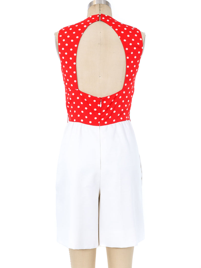 Geoffrey Beene Polka Dot Romper Ensemble Suit arcadeshops.com