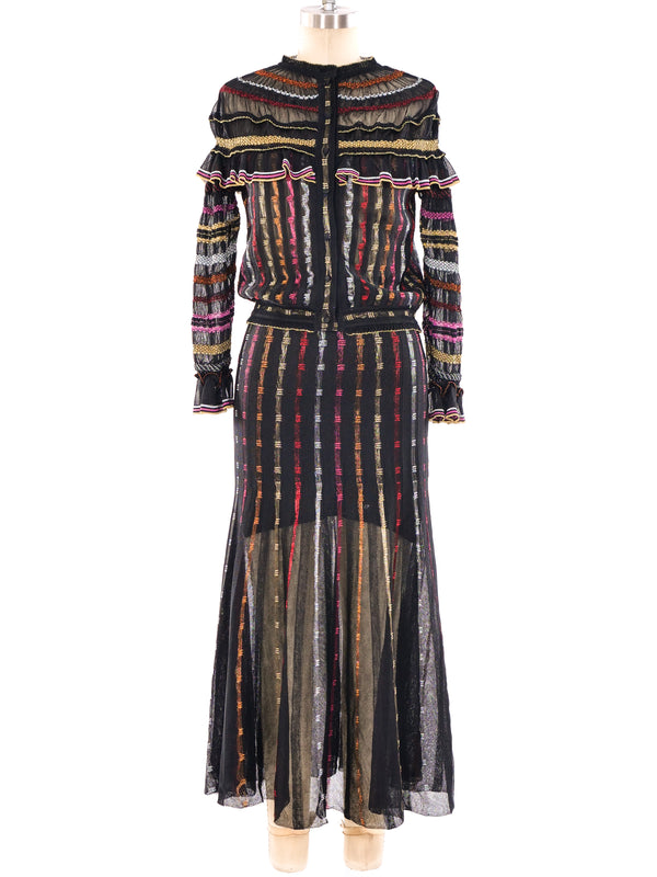 Alexander McQueen Rainbow Knit Ensemble Suit arcadeshops.com