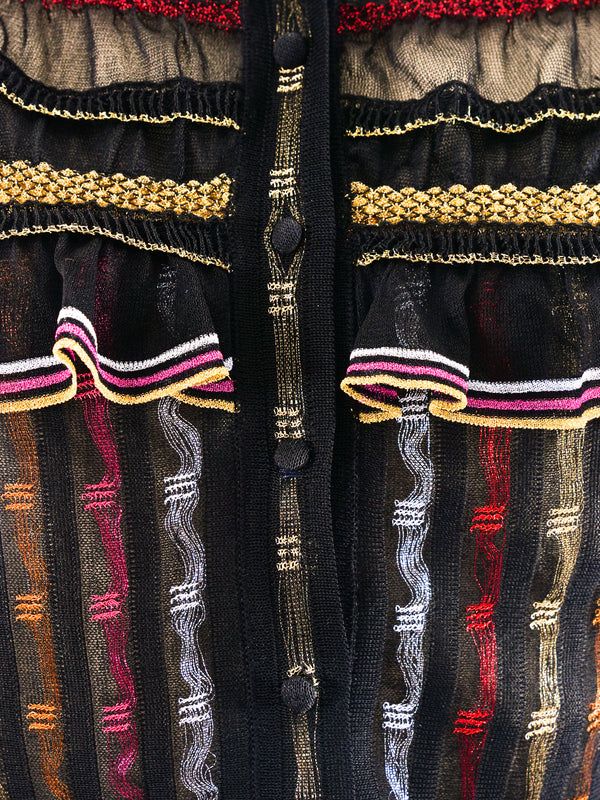 Alexander McQueen Rainbow Knit Ensemble Suit arcadeshops.com