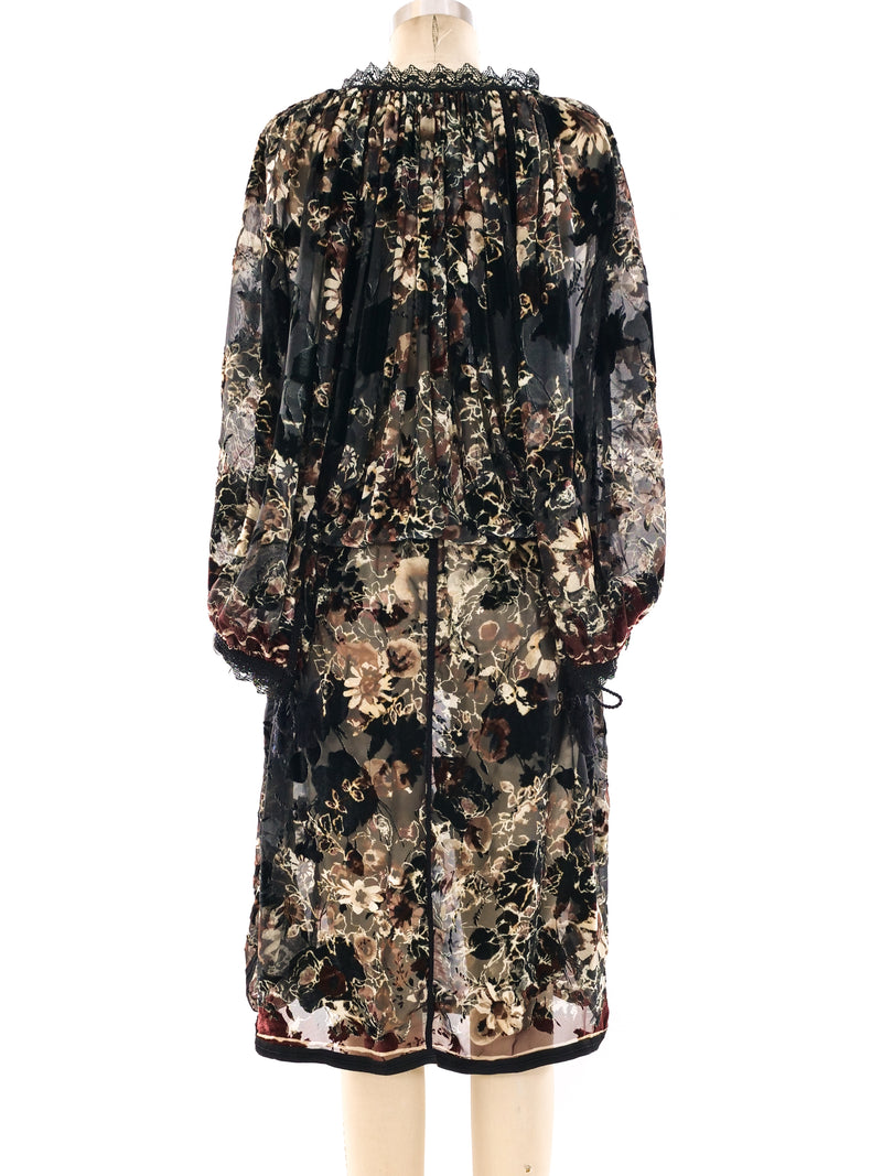 Jean Paul Gaultier Printed Peasant Dress Dress arcadeshops.com
