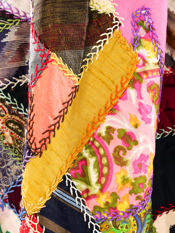 Patchwork Maxi Skirt Bottom arcadeshops.com