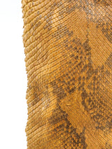 Beige Snakeskin Heeled Boots Accessory arcadeshops.com