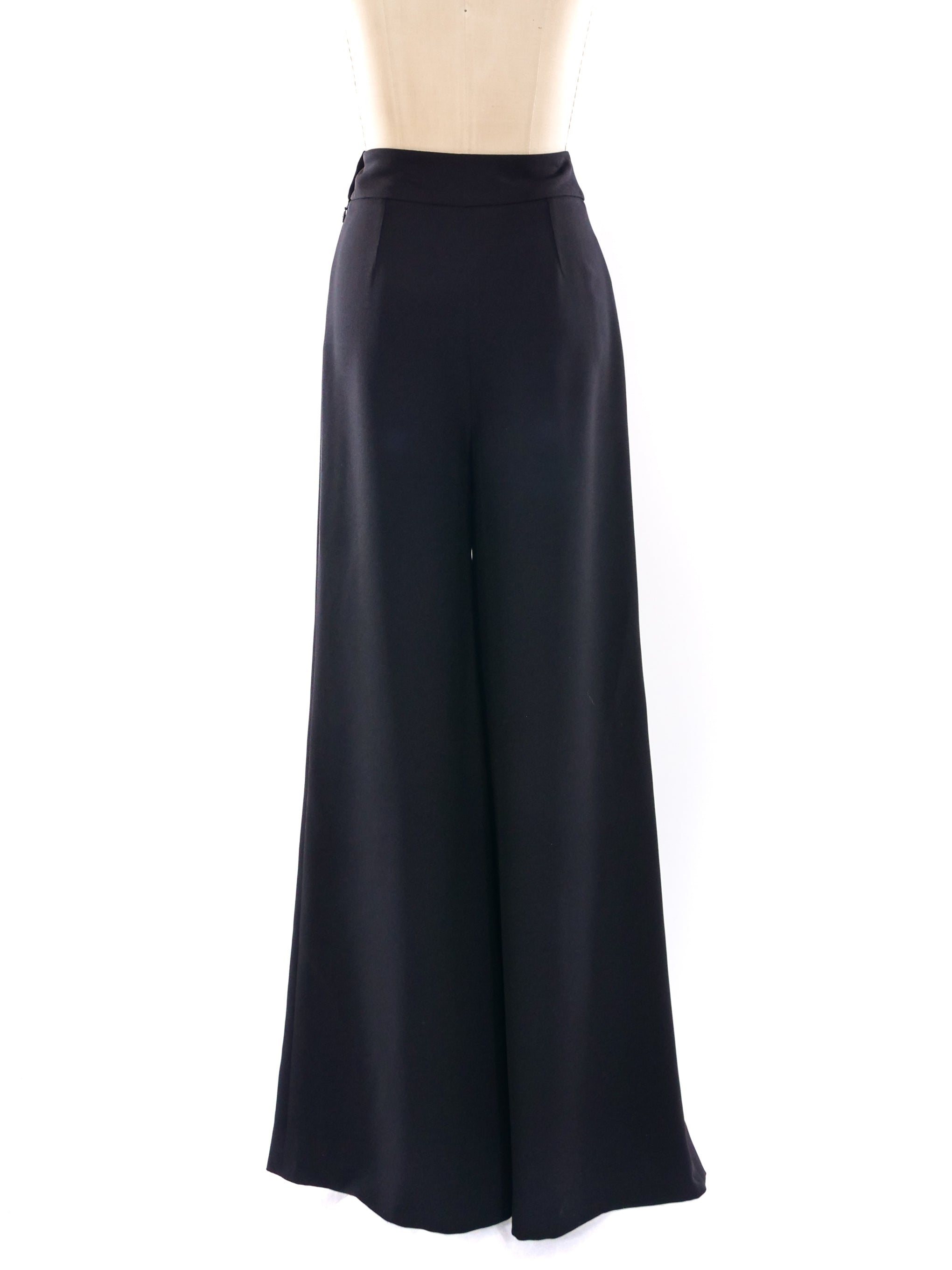 【送料&関税込】ChloAC High-waisted Wide Leg Trousers Chanel High Waisted Wide Leg Pants
