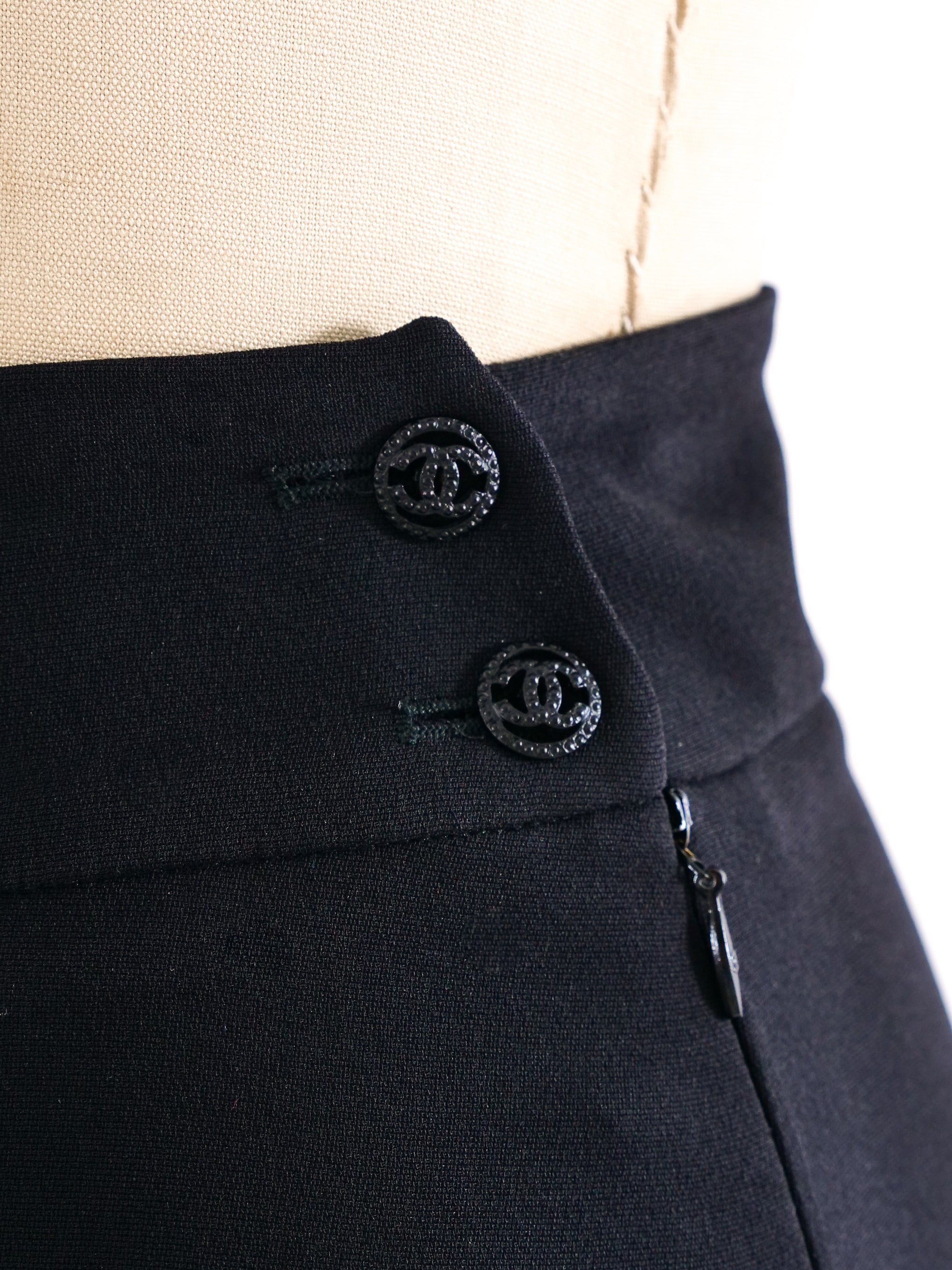 Chanel High Waisted Wide Leg Pants