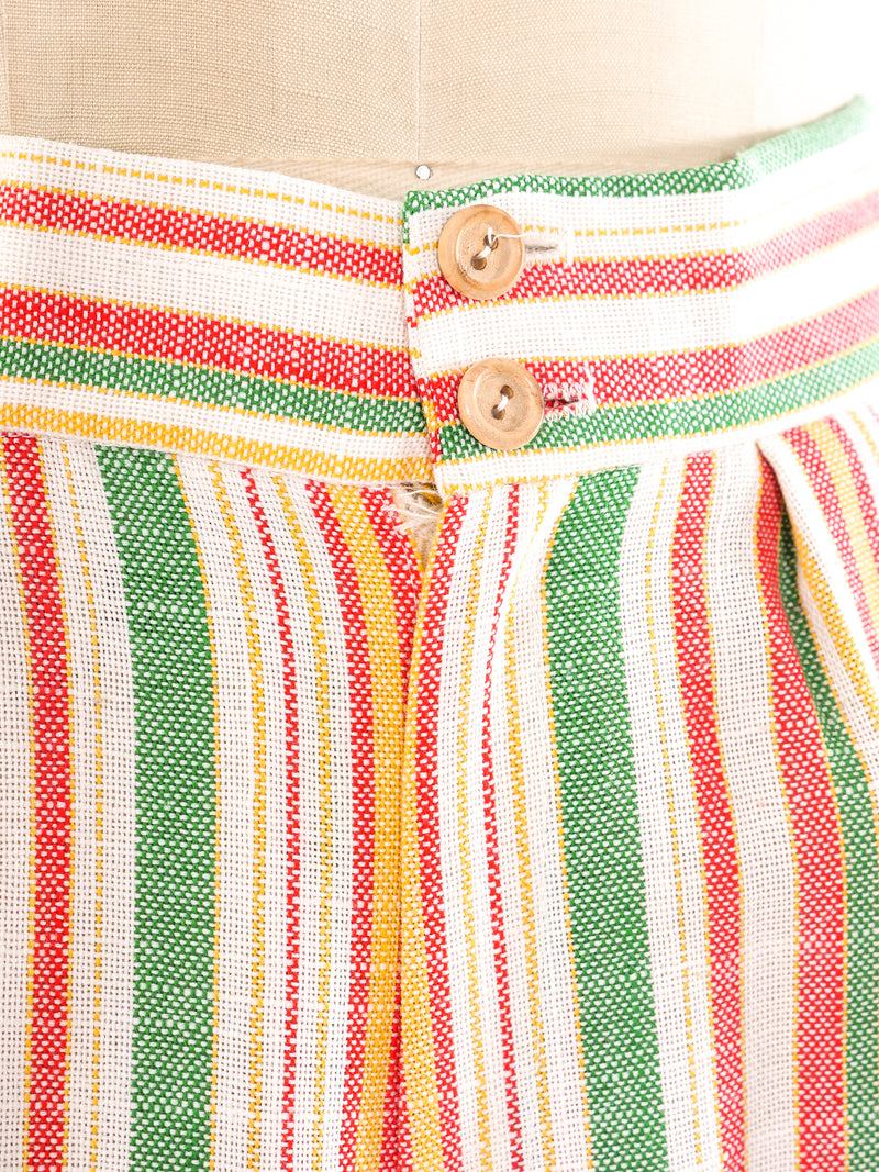 Striped Flare Pants Bottom arcadeshops.com