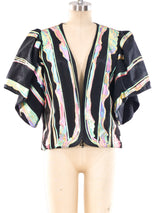 Terry and Toni Rainbow Painted Short Sleeve Jacket Jacket arcadeshops.com