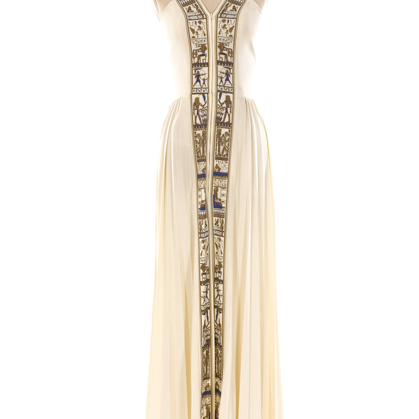 egyptian style maxi dress Shaheen Egyptian Themed Dress