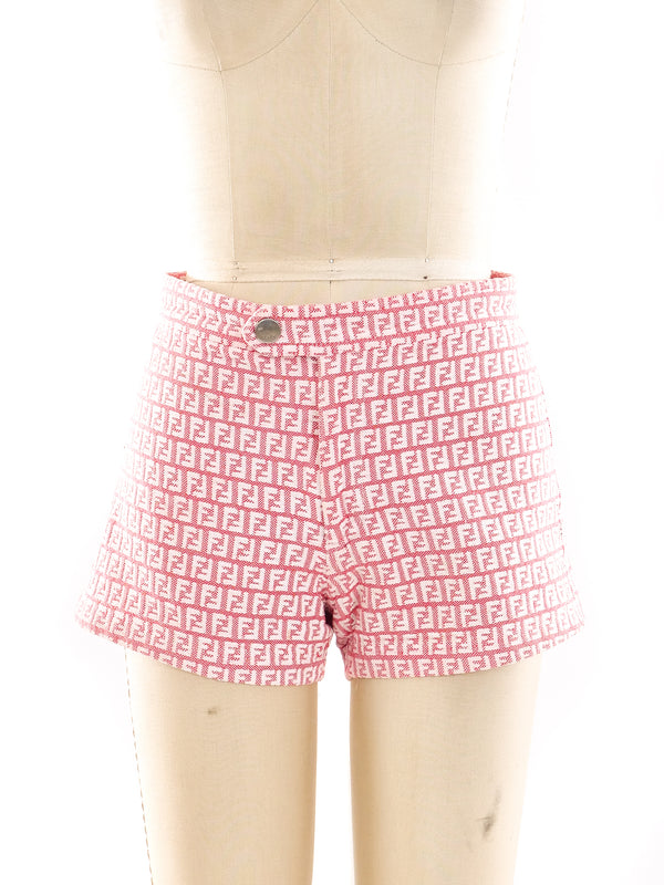 Fendi Chenille Monogram Short Shorts Bottom arcadeshops.com