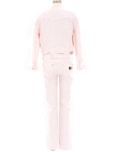 Dior Blush Denim Ensemble Suit arcadeshops.com