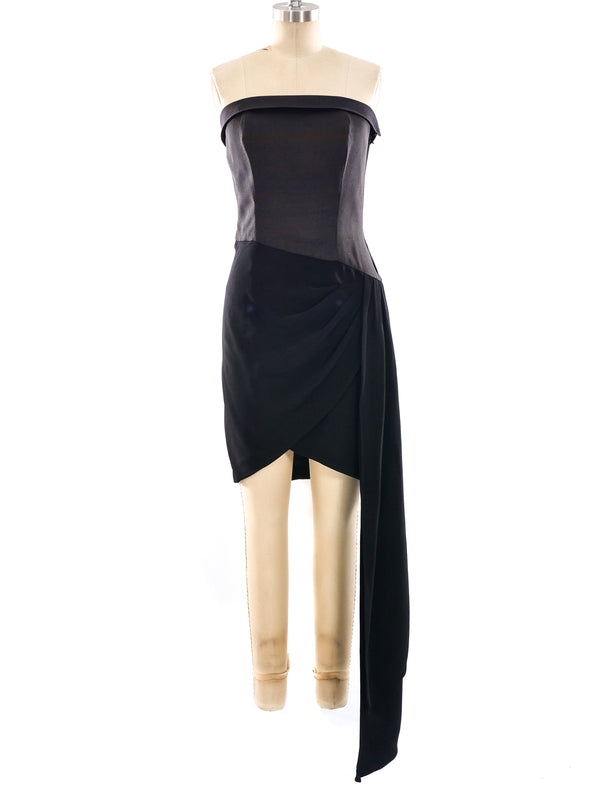 Yves Saint Laurent Strapless Little Black Dress Dress arcadeshops.com