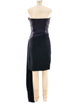Yves Saint Laurent Strapless Little Black Dress Dress arcadeshops.com