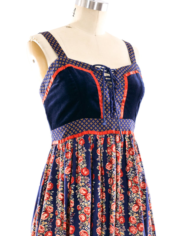 Gunne Sax Floral Prairie Dress Dress arcadeshops.com