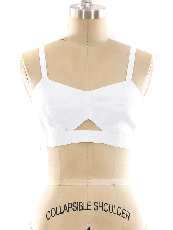 Hermes Linen Bralette Top arcadeshops.com