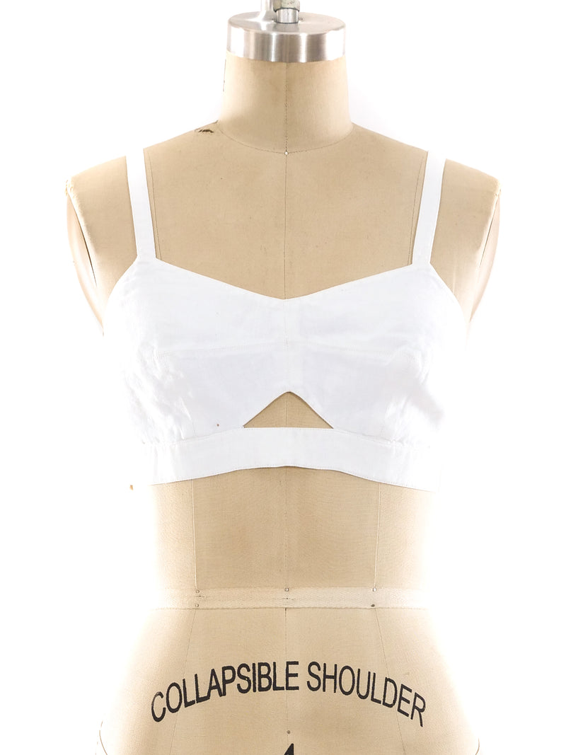 Hermes Linen Bralette Top arcadeshops.com