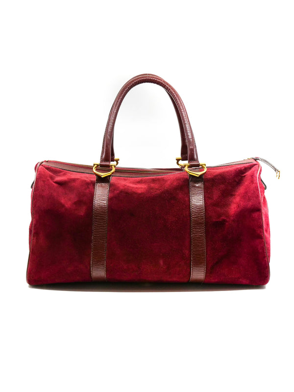 Cartier Suede Boston Bag Accessory arcadeshops.com