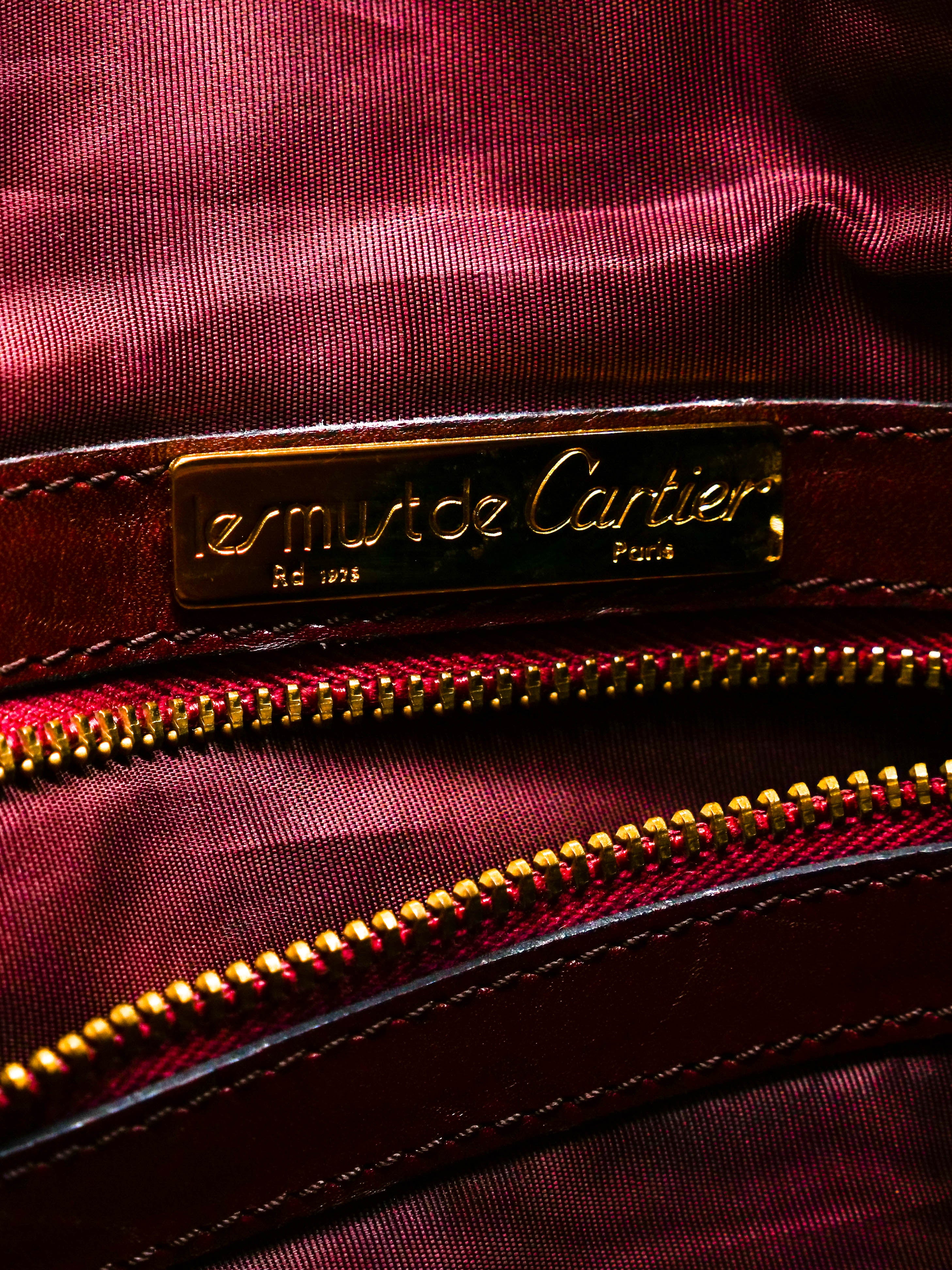 Cartier Suede Boston Bag