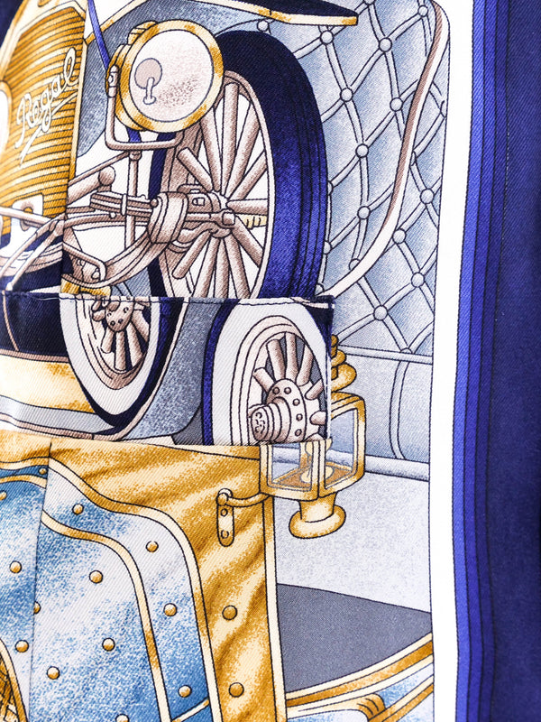 Hermes Automobile Print Silk Vest Top arcadeshops.com