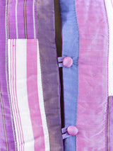 Striped Patchwork Thai Silk Jacket Jacket arcadeshops.com
