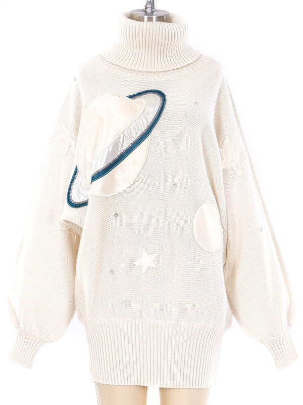 Celestial Applique Knit Sweater Top arcadeshops.com