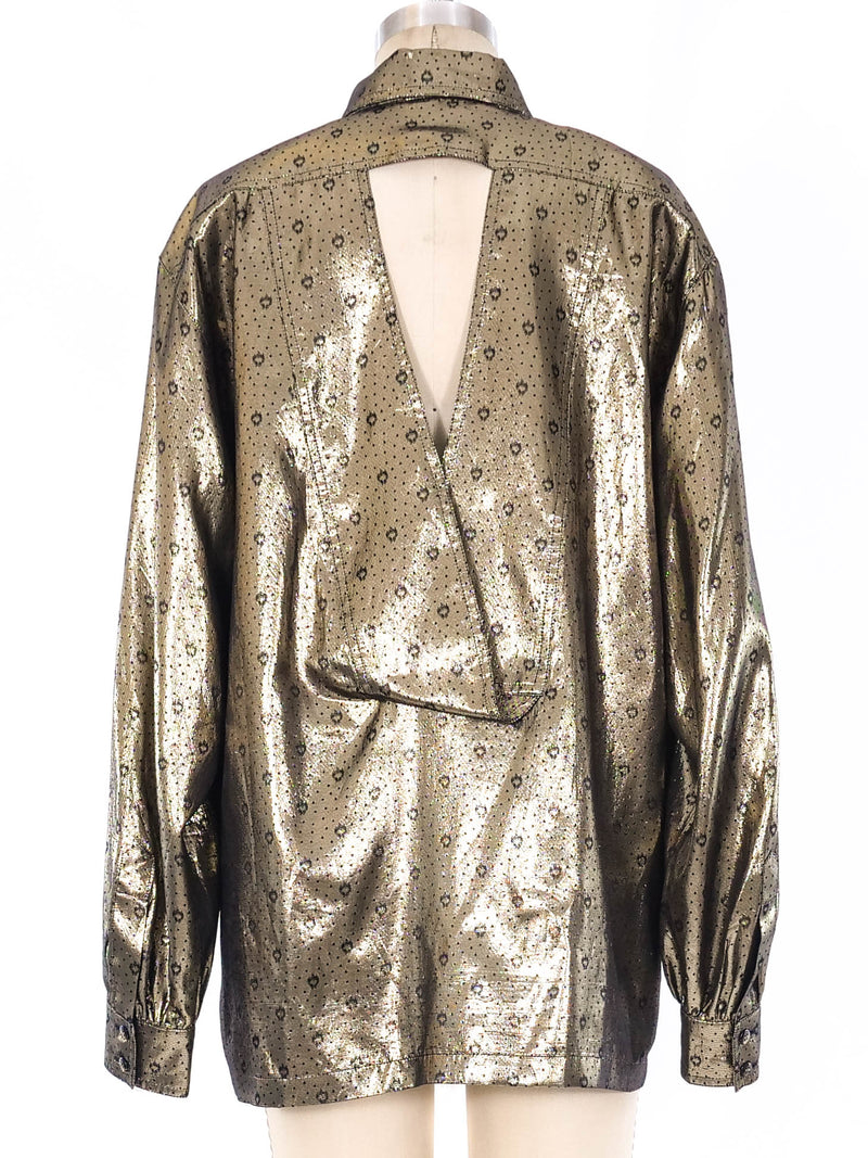 Escada Gold Lurex Top Top arcadeshops.com