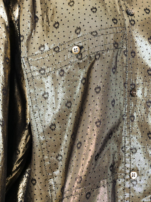 Escada Gold Lurex Top Top arcadeshops.com