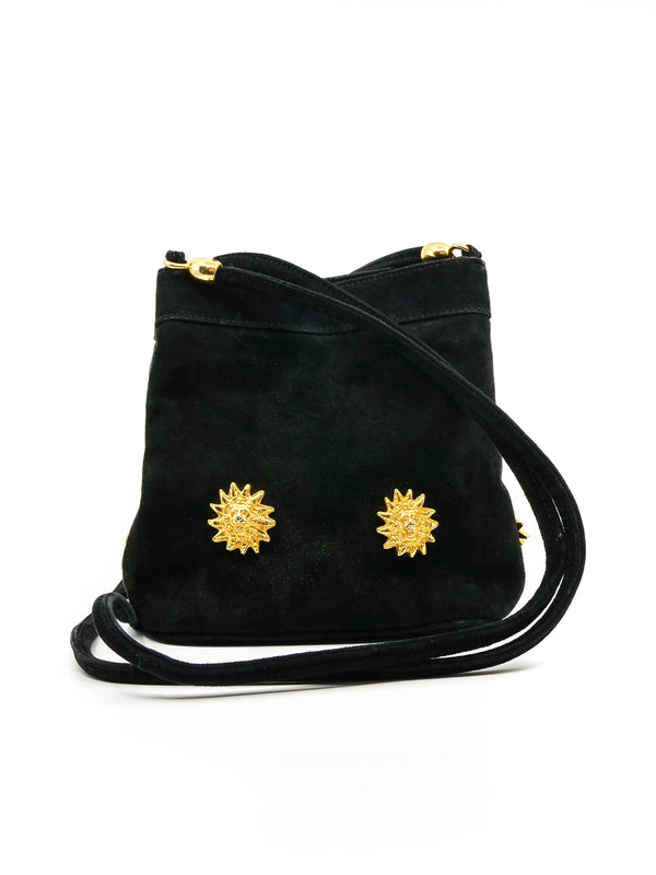 Escada Embellished Suede Bucket Bag Accessory arcadeshops.com