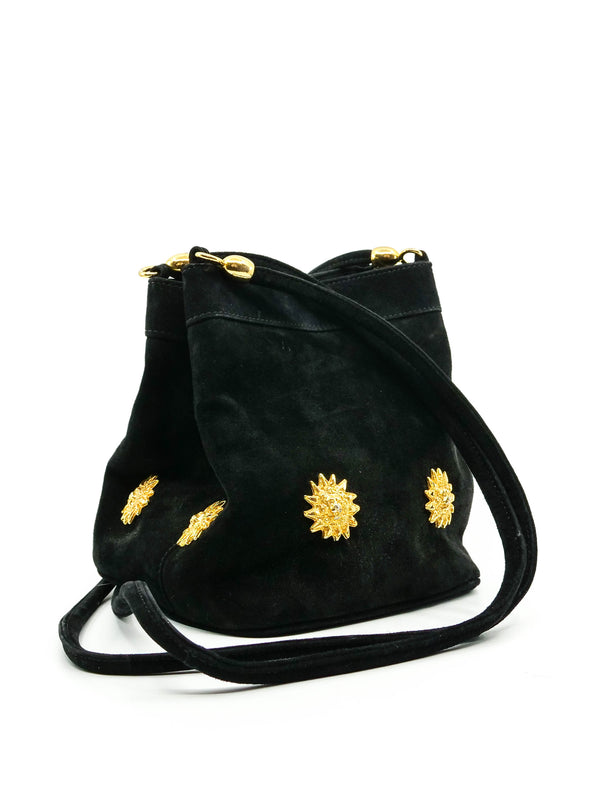 Escada Embellished Suede Bucket Bag Accessory arcadeshops.com